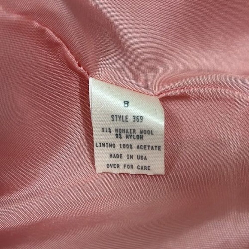 Vintage Pink Shawl Collar Blazer Jacket - Picture 8 of 10